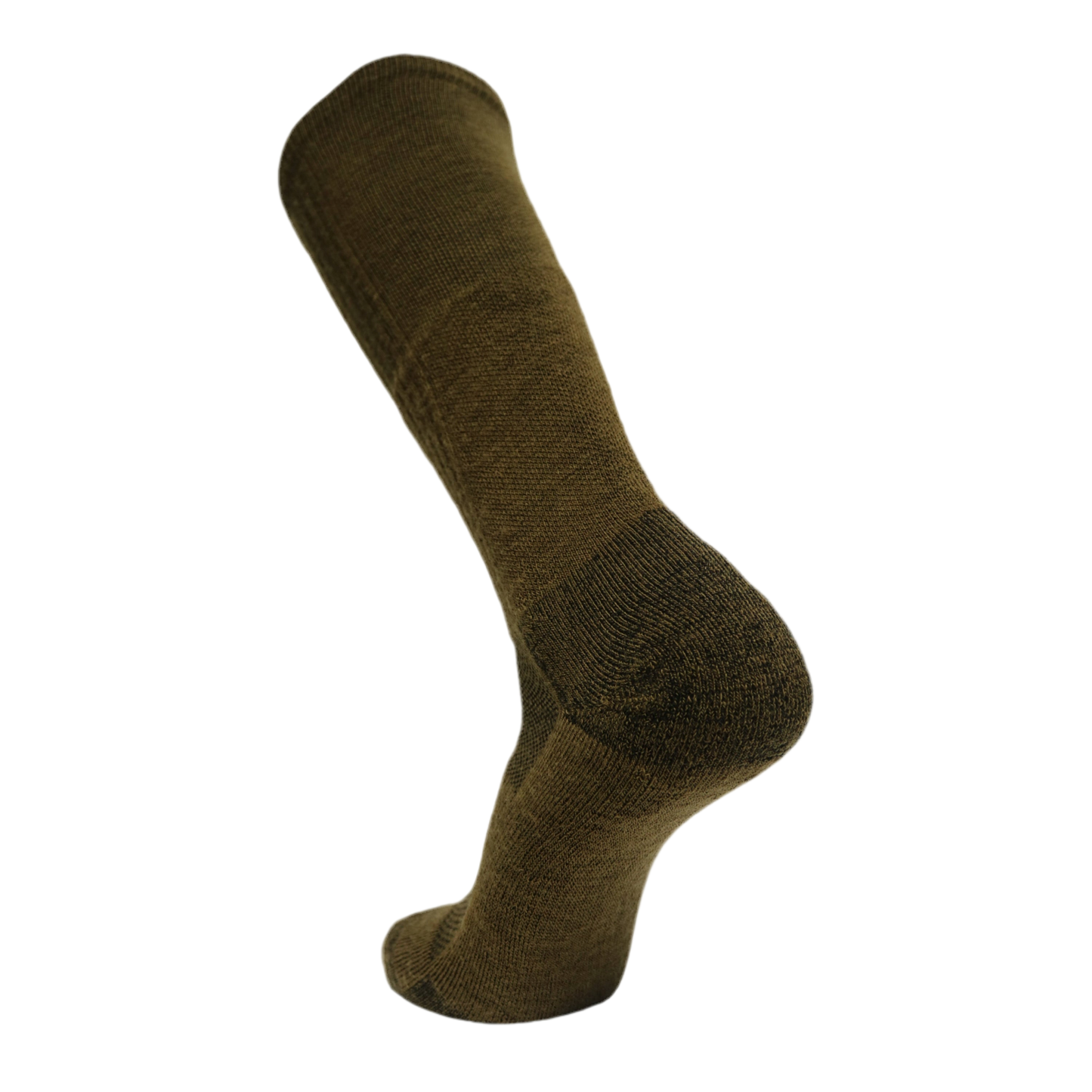 Wool BEAST OTC over-the-calf sock olive brown knit, Covert Threads military knee sock on Tampa Home & Garden Store