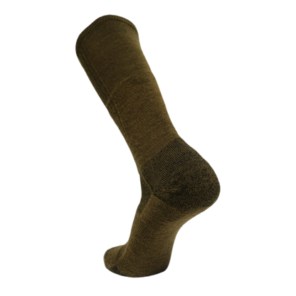Wool BEAST OTC over-the-calf sock olive brown knit, Covert Threads military knee sock on Tampa Home & Garden Store