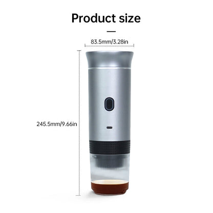 2025 Upgraded 3-in-1 Cordless Coffee Maker - 20Bar Portable for Car/Camping/Home, Capsule/Powder, USB Fast Heat - Tampa Home & Garden Store