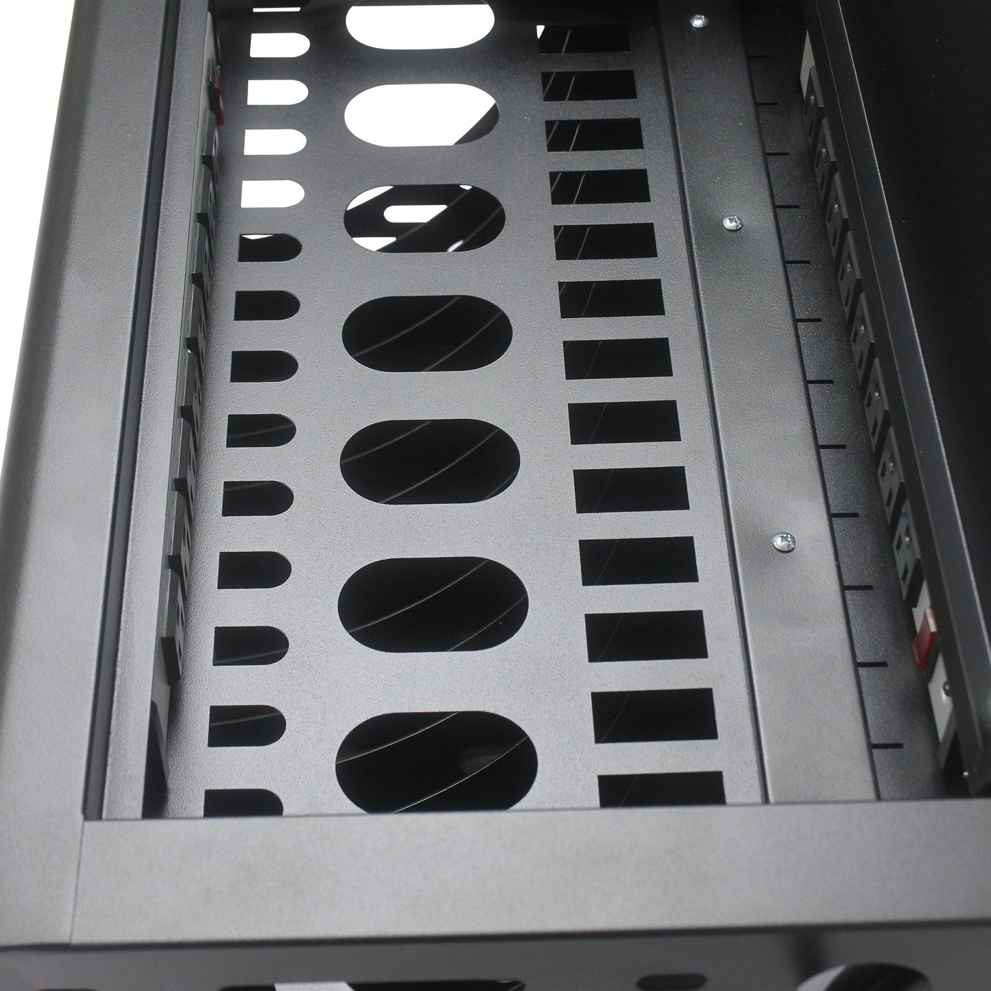 16 Bay Charging Cabinet for Laptop Chromebook Locking Charging Station-BLACK