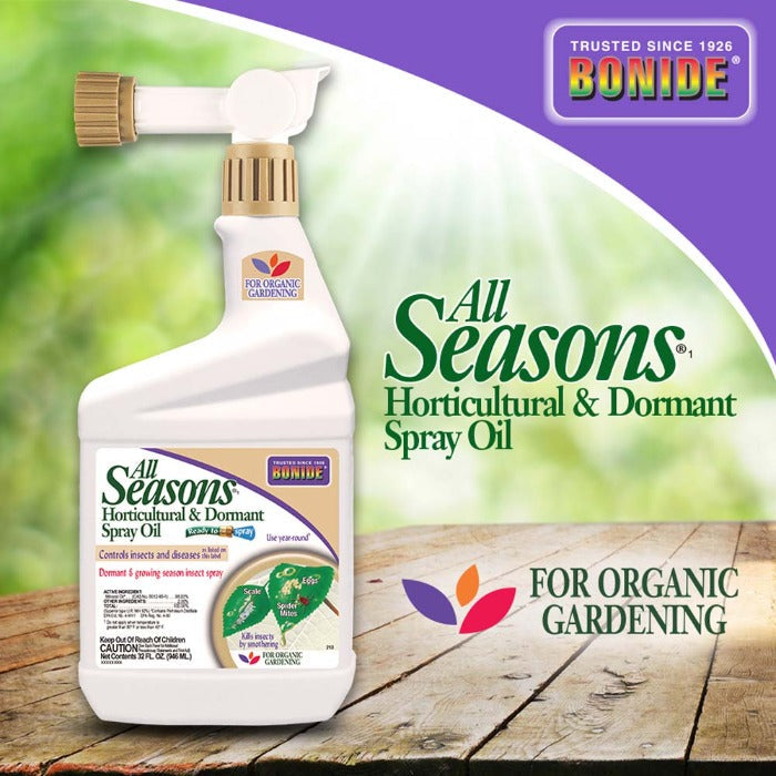 Bonide All Seasons Horticultural & Dormant Spray Oil ready-to-spray for organic gardening on Tampa Home & Garden Store