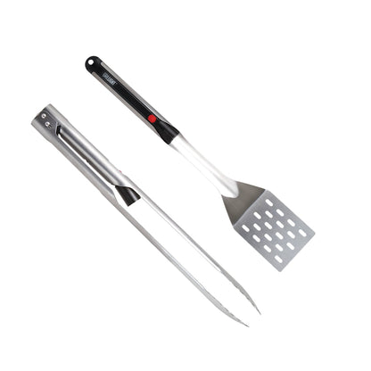 2-Piece Grilling Set | LED Spatula & Smart Tongs