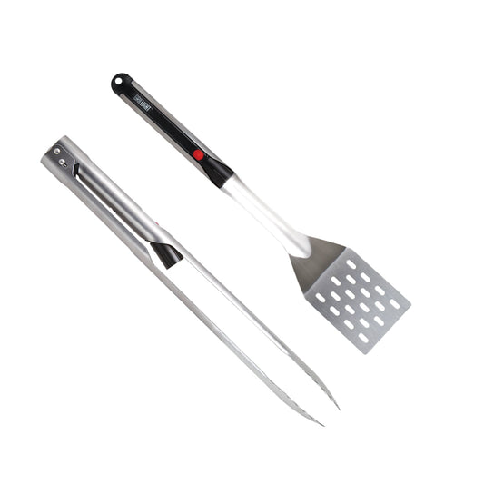 2-Piece Grilling Set | LED Spatula & Smart Tongs