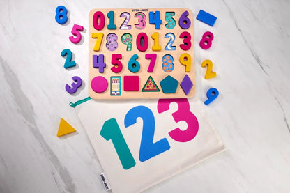 123 Find and Fit Puzzle for Babies and Toddlers