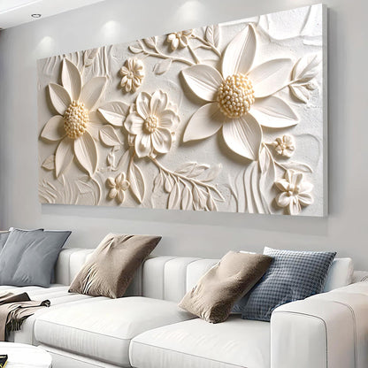 Floral Abstract Wall Art II canvas by Tailored Canvases 3D floral relief crafting canvas on Tampa Home & Garden Store