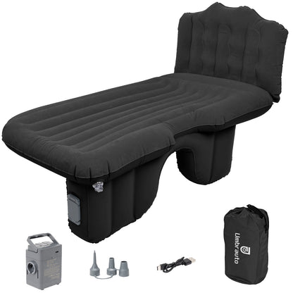 Umbrauto backseat air mattress with built-in pump; cordless car bed with flocked surface on Tampa Home & Garden Store
