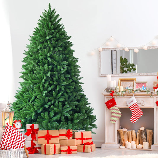 7.5 ft DirectDeals unlit artificial Christmas tree with 1968 branch tips, green on Tampa Home & Garden Store