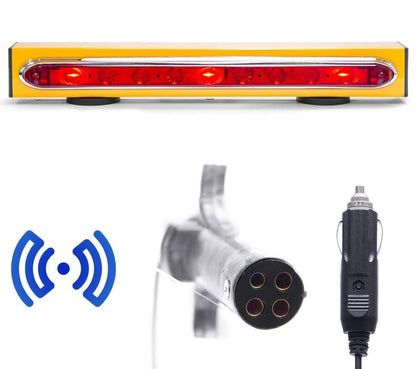 Master Tailgater's 19in wireless magnetic tow light bar with red LEDs and 4/7-pin transmitter on Tampa Home & Garden Store