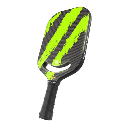 Ascent Pickleball Paddle - Control by Warping Point, neon lime green paddle with black grip on Tampa Home & Garden Store