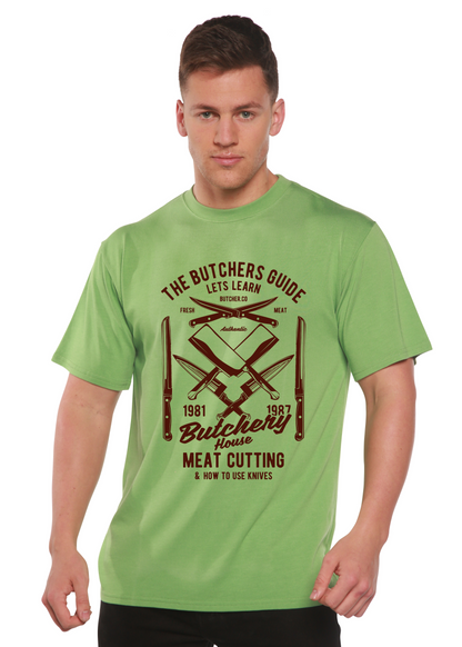 Butchery House bamboo tee green graphic short sleeve by Spun Bamboo on Tampa Home & Garden Store