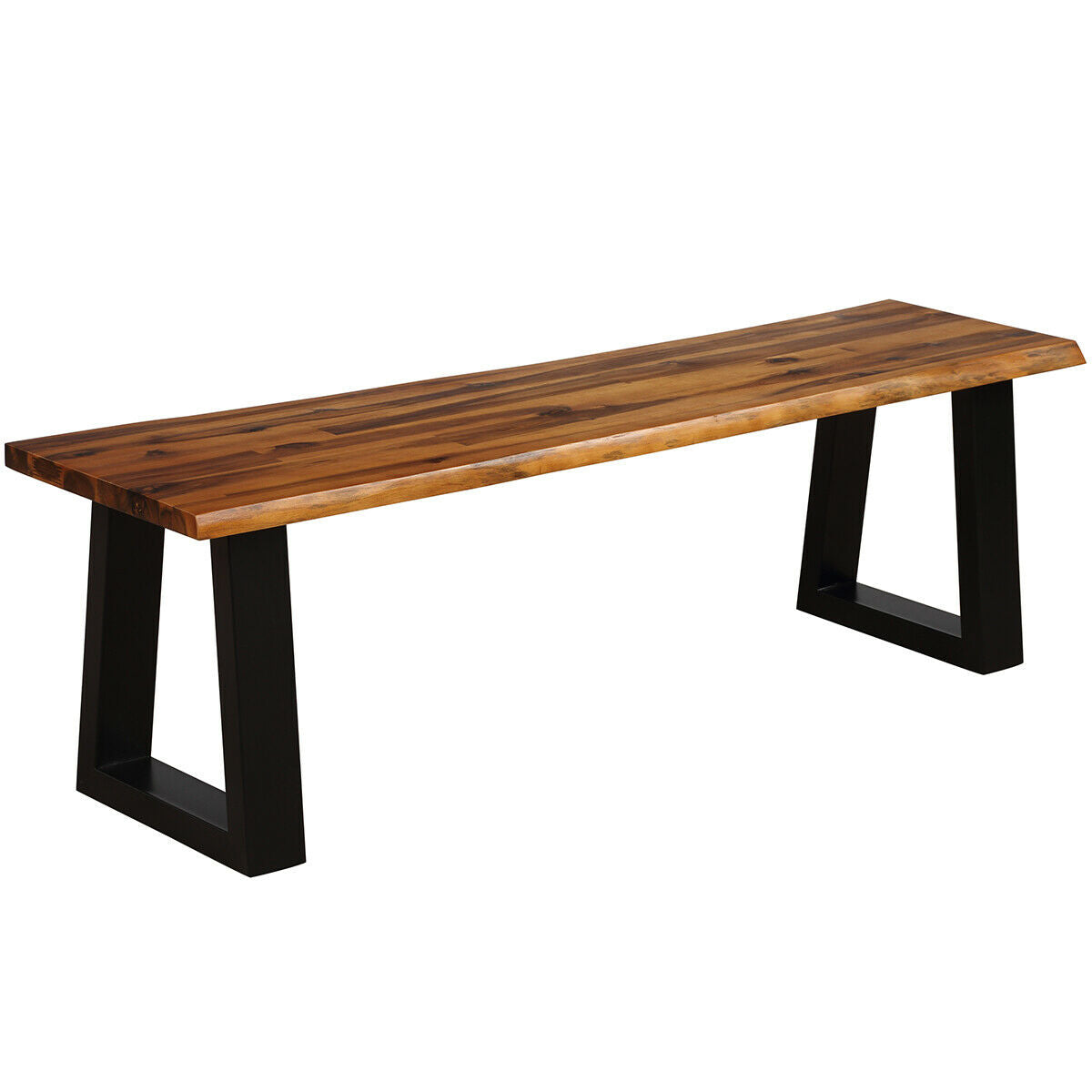 Banco de patio/comedor de madera maciza de acacia