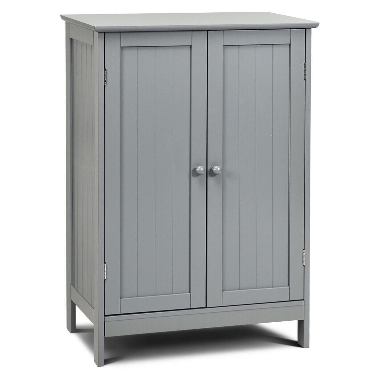 Mueble de baño con doble puerta para almacenamiento en el suelo - Marrón