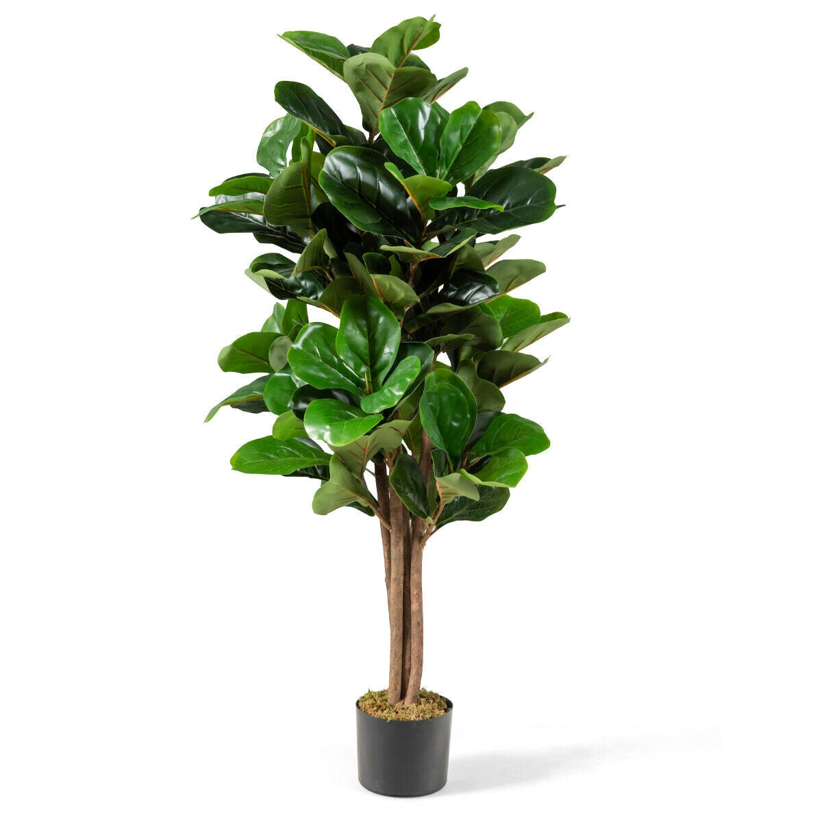Ficus Lyrata Artificial de 5 Pies Macetero Decorativo