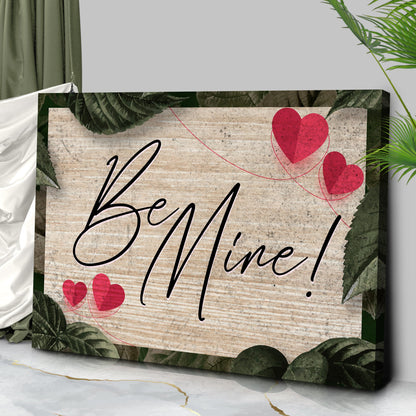 Canvas Rustic Valentine Saying Sign III by Tailored Canvases with wood grain and red hearts on Tampa Home & Garden Store