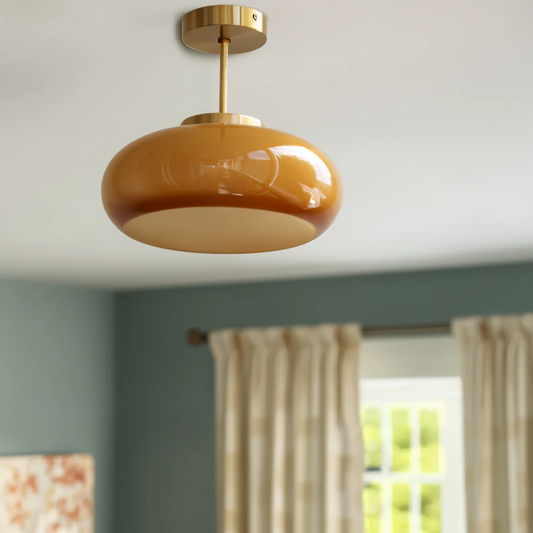 Vintage Glass LED Ceiling Light 12W Modern Minimalist Flush Mount - Tampa Home & Garden Store