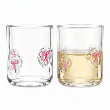 Pink Bowtie Acrylic Tumblers And Party Cups