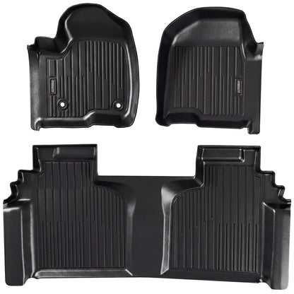 Umbrauto black all-weather floor mats for Chevy Silverado/GMC Sierra rear under-seat storage on Tampa Home & Garden Store
