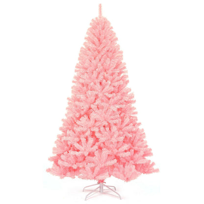 Árbol de Navidad artificial de abeto completo con bisagras de 7.5 pies