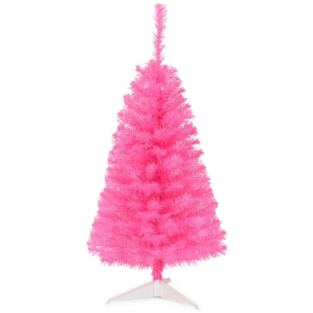 Árbol de Navidad/Halloween artificial sin luces de 3 pies con soporte de plástico - Negro