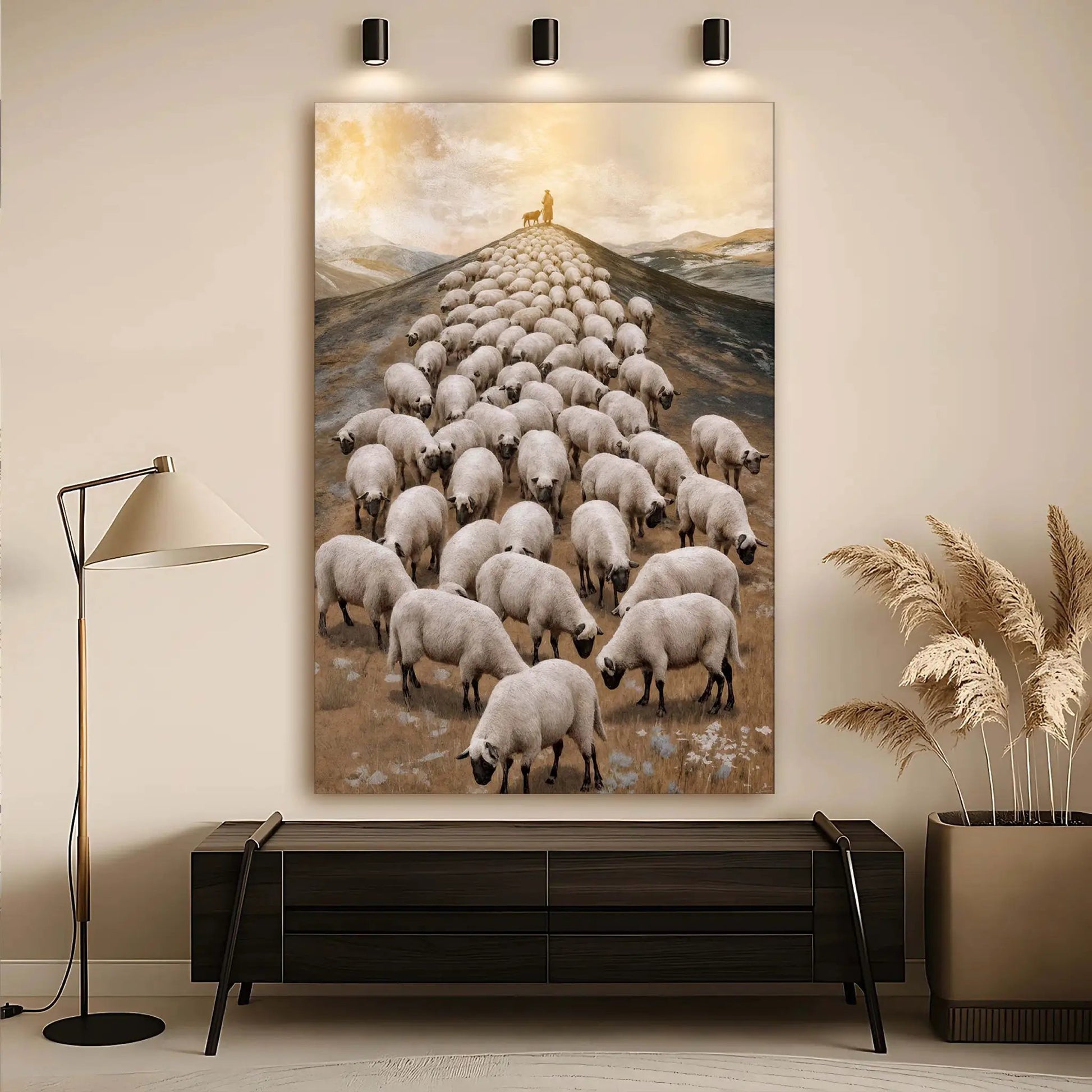 Parable Of The Lost Sheep Faith Wall Art II canvas by Tailored Canvases, shepherd and flock on Tampa Home & Garden Store