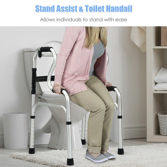 One-Button Folding Aluminum Walking Frame Walker - Tampa Home & Garden Store
