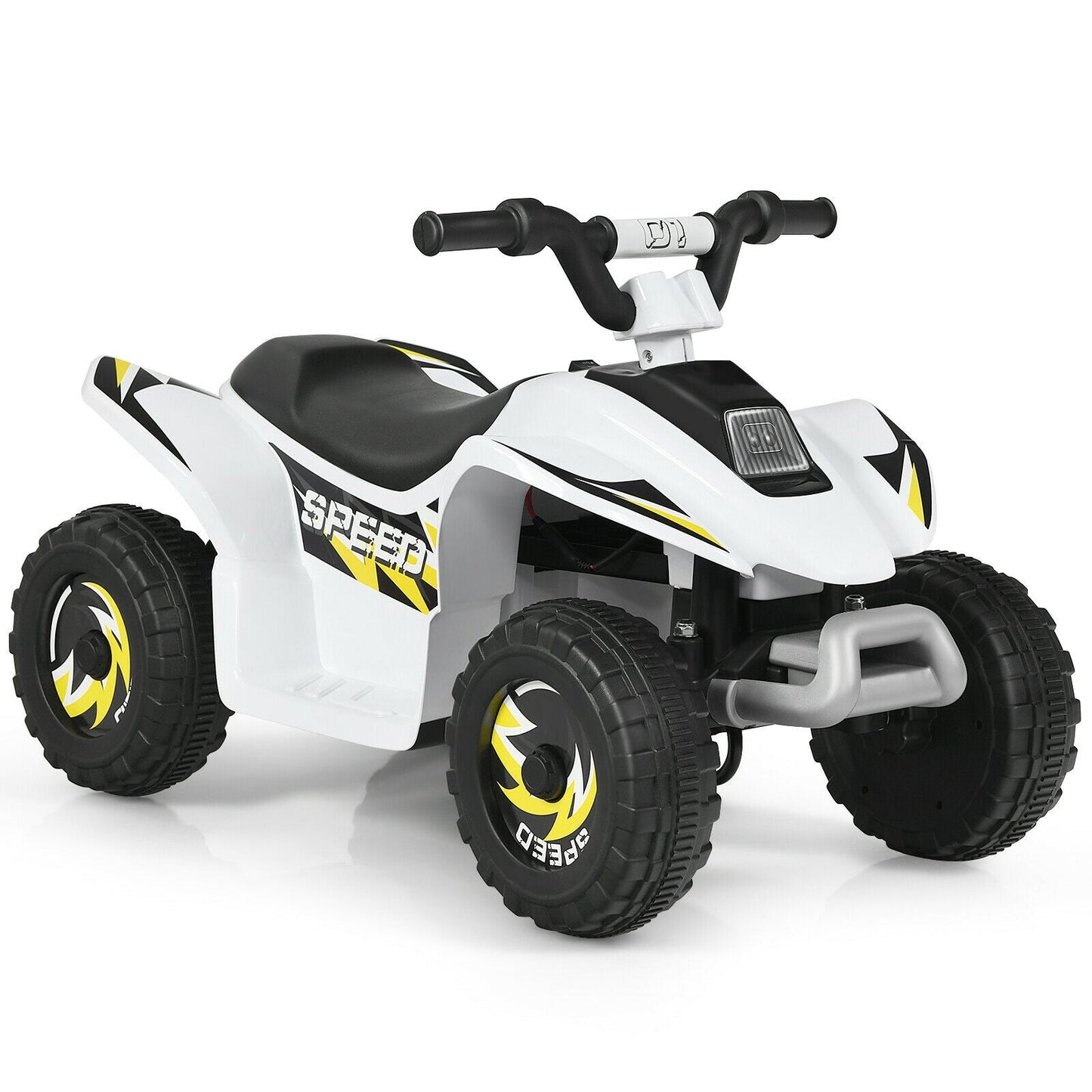 6V Kids Electric ATV 4 Wheels Ride-On Toy -Black