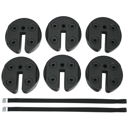 Set of 6 Canopy Weights 30lbs Weight Plate Kit with No-Pinch Design