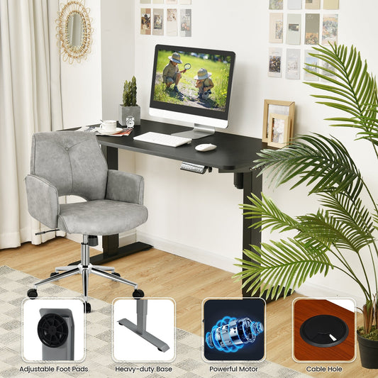 Electric Height Adjustable Standing Desk with Memory Controller-Black - Tampa Home & Garden Store