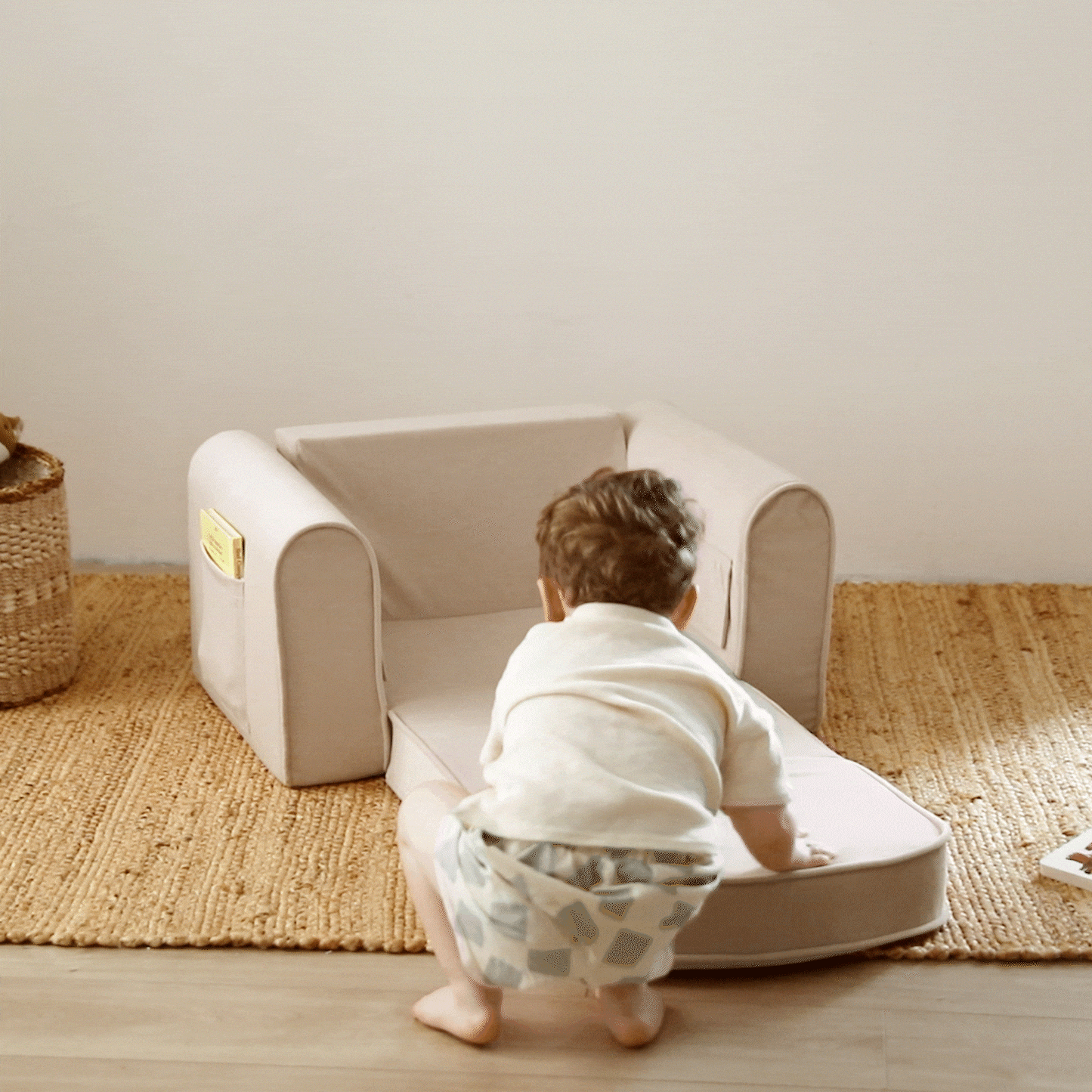 Tiny Land GentleSnug Kid Chair light gray play sofa by Tiny Land INC on Tampa Home & Garden Store