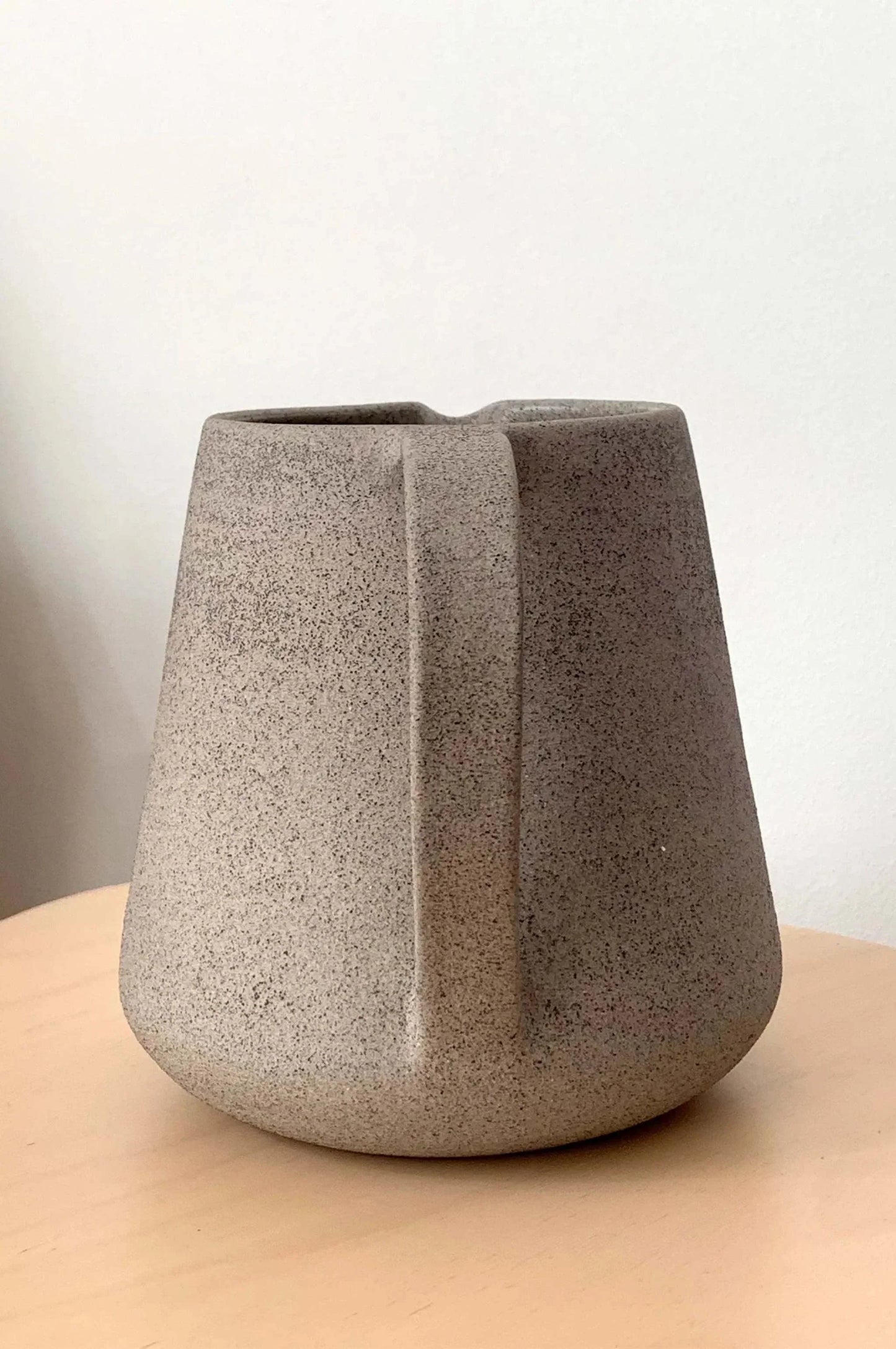 Handmade Concrete Pitcher with a Glossy Interior