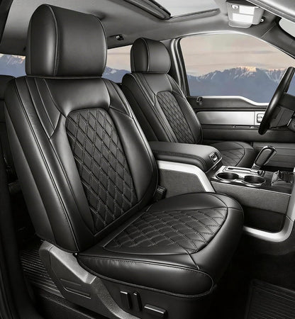 Umbrauto black Nappa leather seat covers (2 seats) airbag compatible on Tampa Home & Garden Store