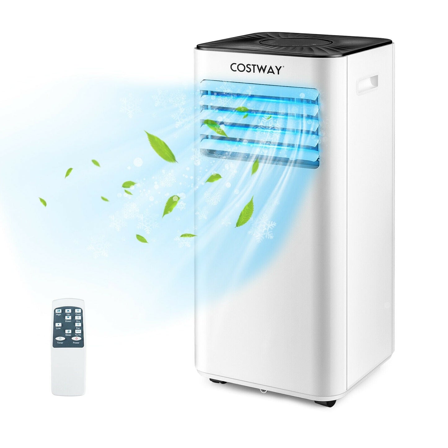 Aire Acondicionado Portátil 10000 BTU Enfriador de Aire Evaporativo Deshumidificador-Blanco