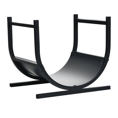 17 Inch U Shaped Firewood Rack Steel Outdoor Use
