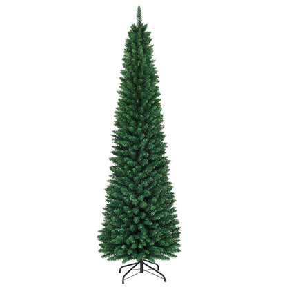 PVC Artificial Slim Pencil Christmas Tree-9 Feet