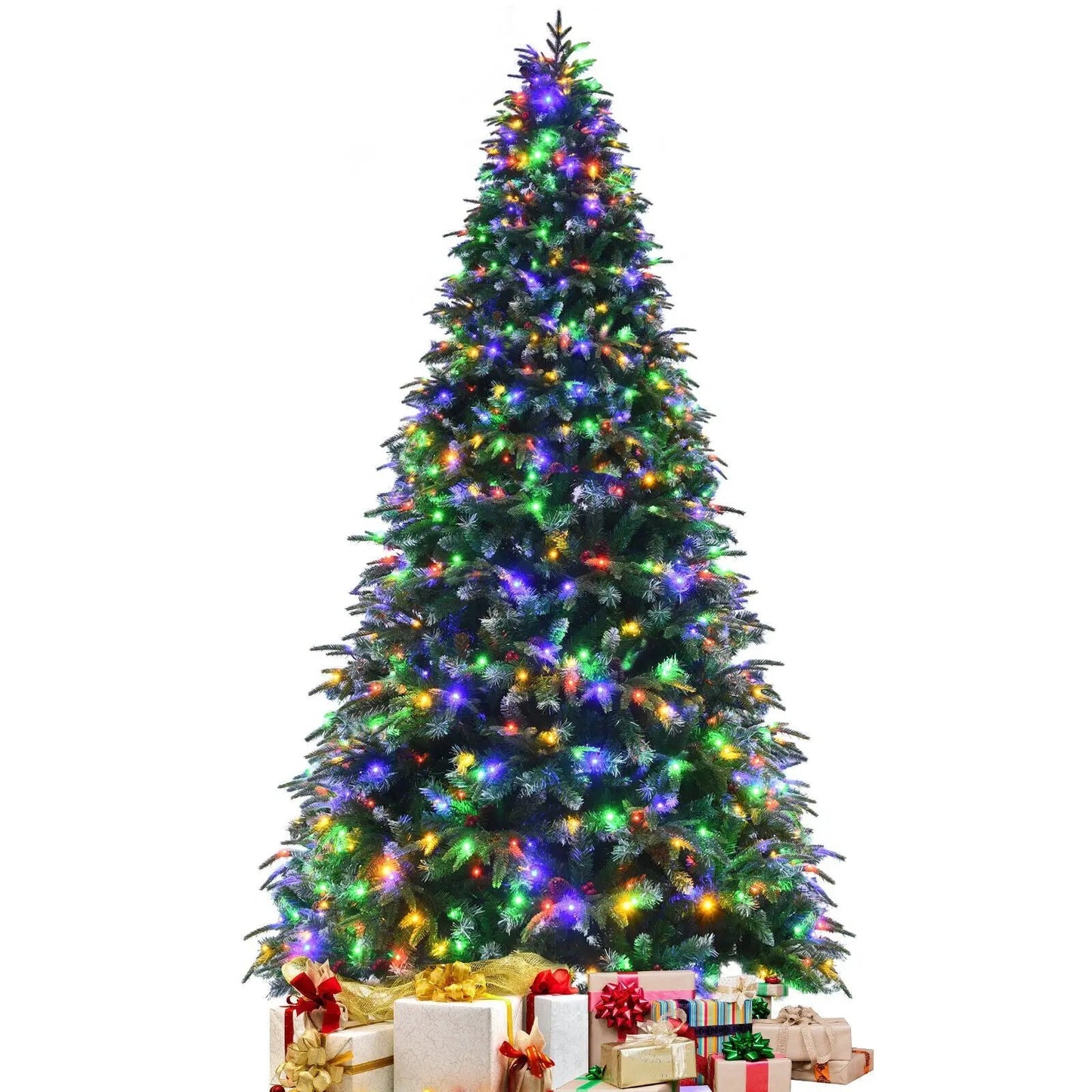 Pre Lit Snowy Christmas Hinged Tree with Lights