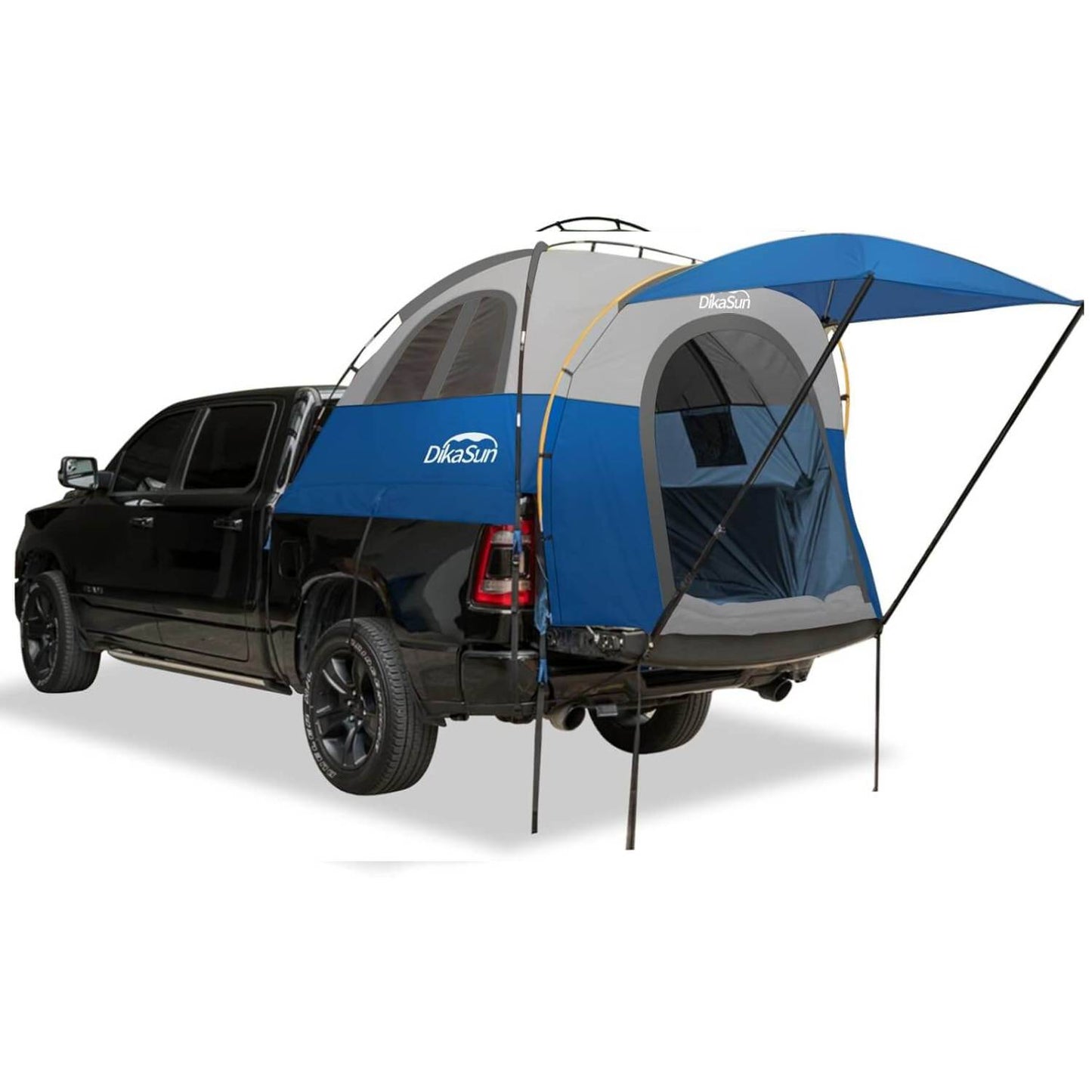 Dikasun Outdoor truck bed tent with blue awning for 5.5–6.7 ft beds on Tampa Home & Garden Store