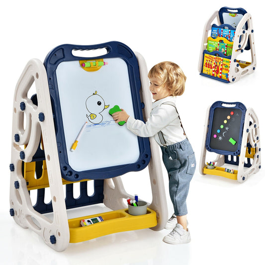 3-in-1 Kids Art Easel Double-Sided Tabletop Easel with Art Accessories - Tampa Home & Garden Store