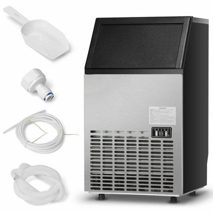Máquina de hielo compacta de acero inoxidable