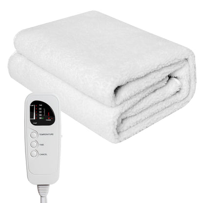 Calentador de cama de masaje de 71 x 31 pulgadas con 5 ajustes de calor