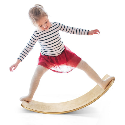 12 Inch Wobble Board for Balance Training-Natural - Tampa Home & Garden Store