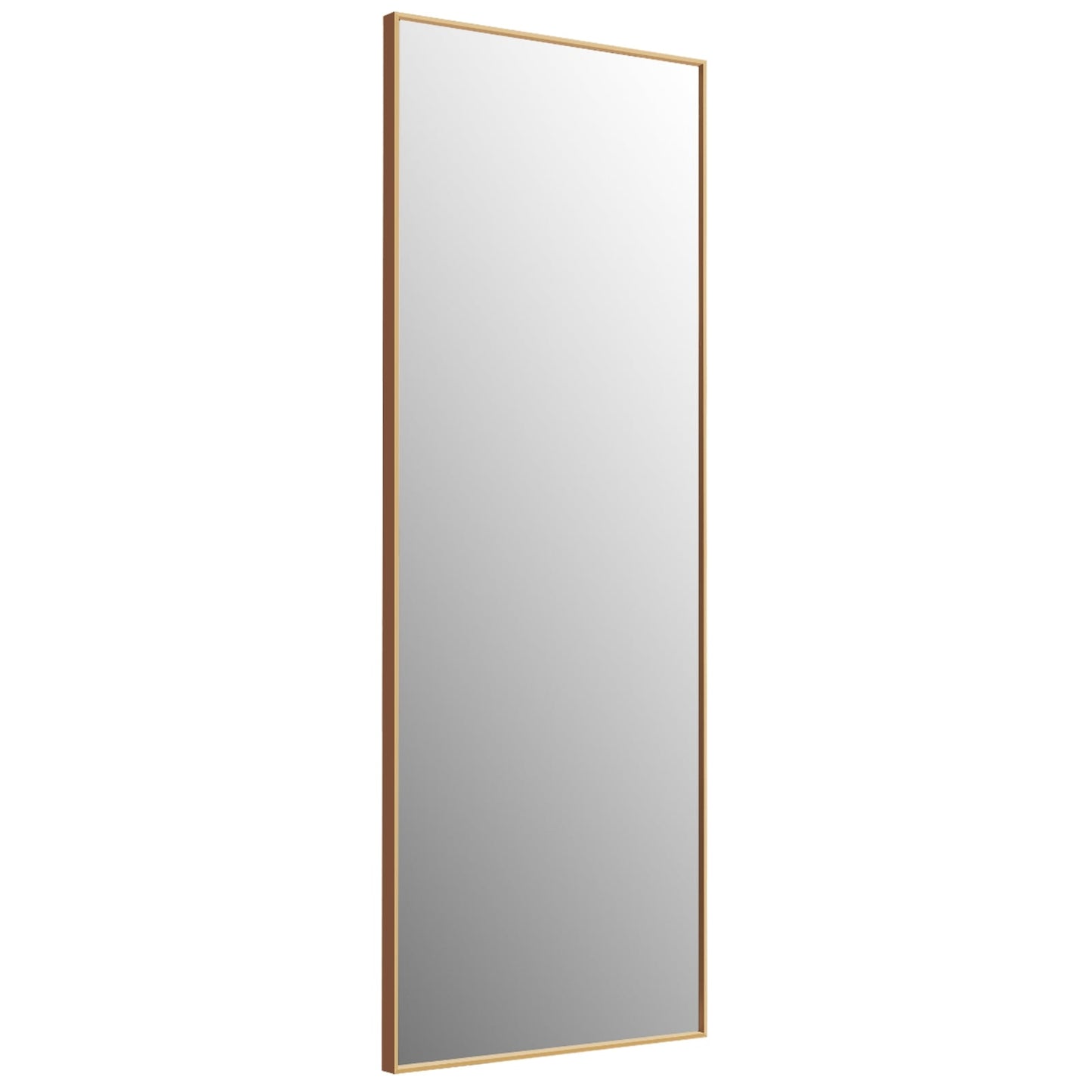 Espejo de cuerpo entero de 59 pulgadas, espejo de dormitorio rectangular grande, dorado
