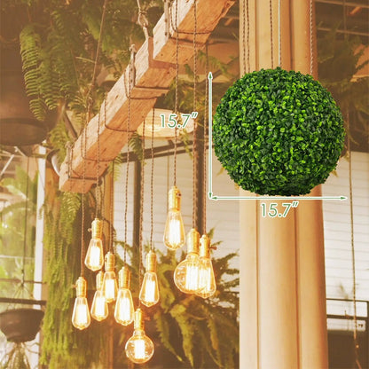 Boxwood Topiary Ball Trees Set and Outdoor Decor