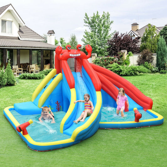 Inflatable Water Slide Bounce House with Water Cannon and 950W Blower - Tampa Home & Garden Store