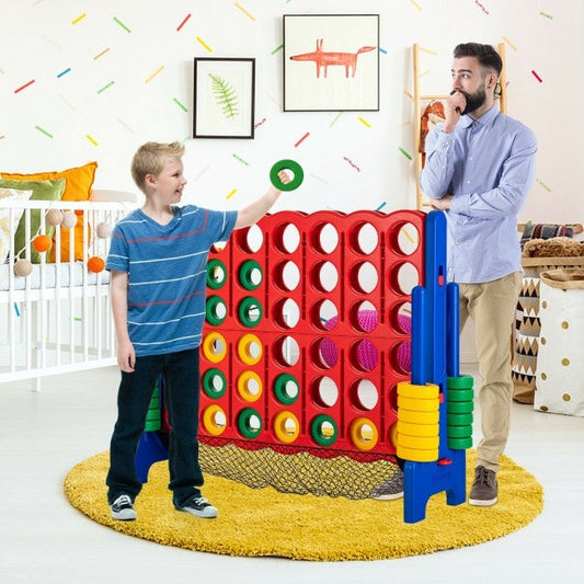 4-to-Score Giant Game Set with Net Storage-Blue - Tampa Home & Garden Store