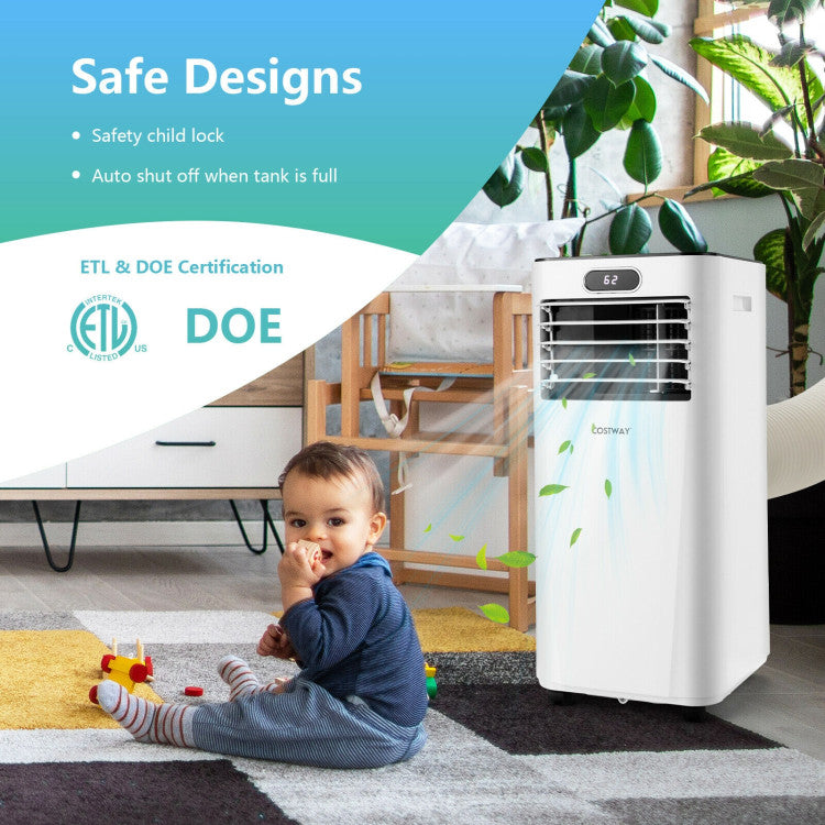 Aire acondicionado portátil de 8.000 BTU 3 en 1