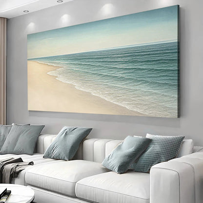 Beach Shoreline Coastal Wall Art II canvas seascape by Tailored Canvases on Tampa Home & Garden Store