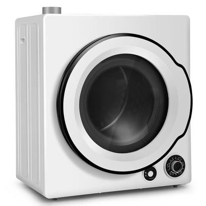 Secadora de ropa eléctrica compacta con tambor de acero inoxidable - Blanca