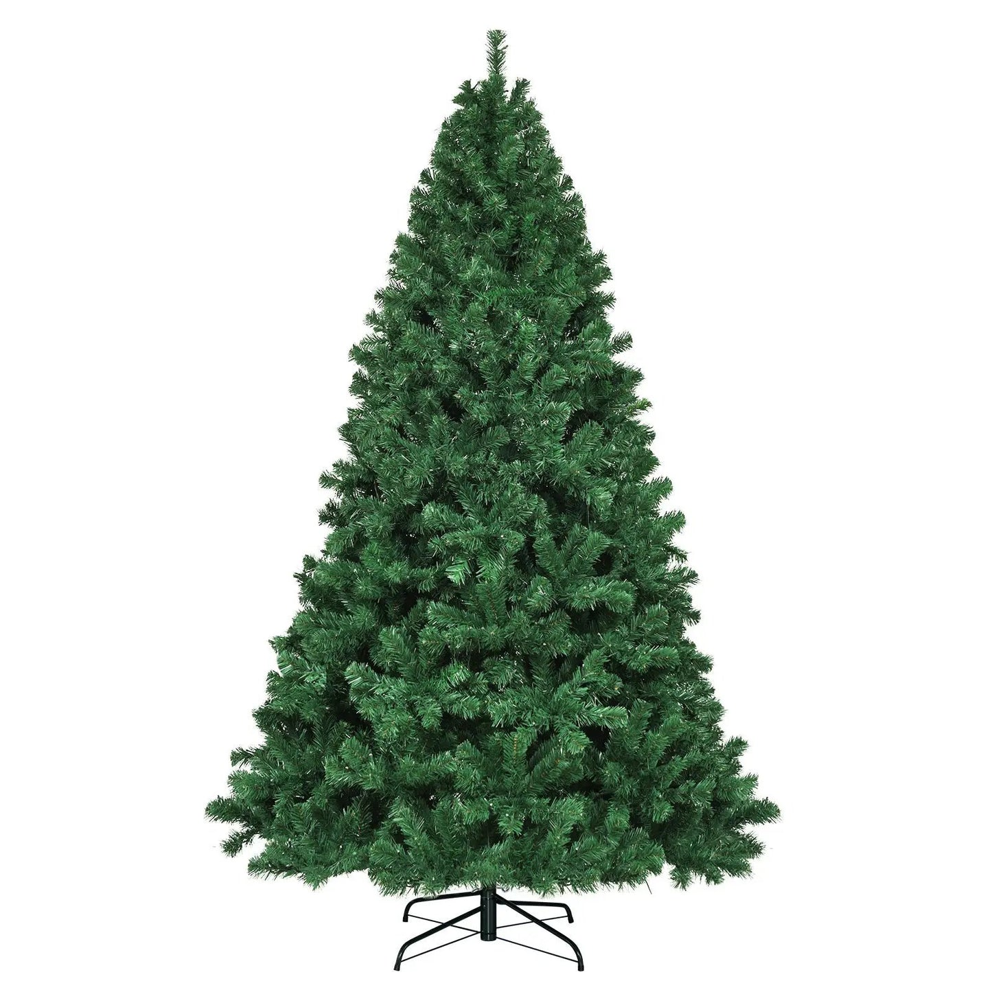 7.5 ft artificial spruce Christmas tree with multicolor lights on metal stand DirectDeals on Tampa Home & Garden Store