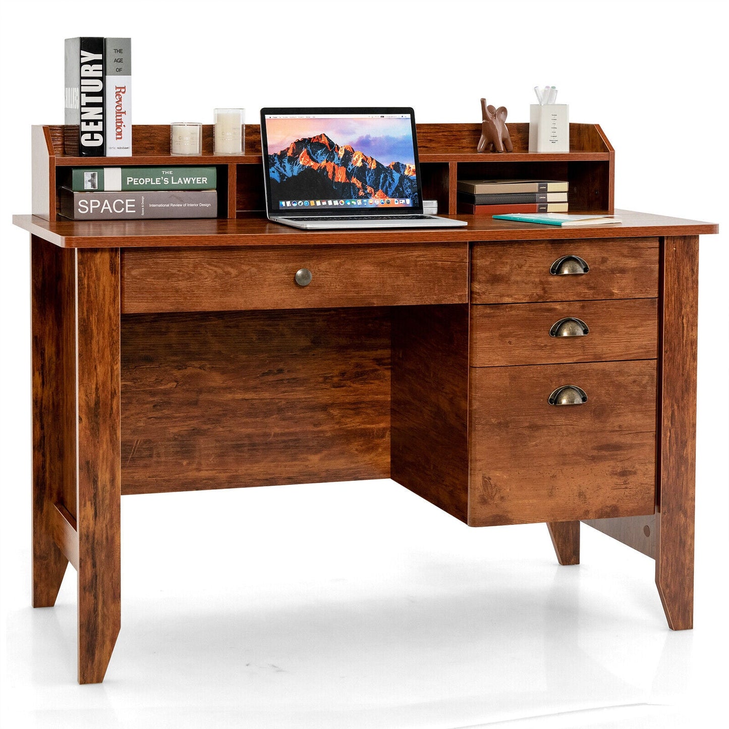Computer Desk PC Laptop and Writing Table Workstation -Black