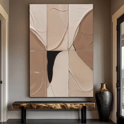 Neutral Abstract Boho Wall Art canvas by Tailored Canvases, multi-panel abstract design on Tampa Home & Garden Store